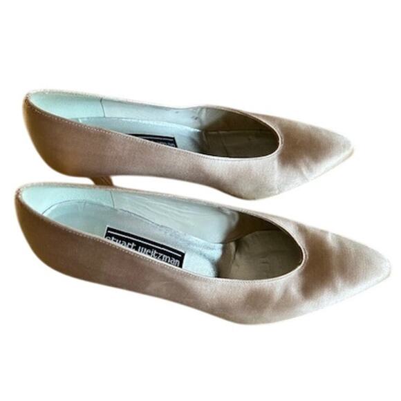 Stuart Weitzman Mid Corniche Satin Pumps 8.5 B – Ivory/White - Picture 5 of 10